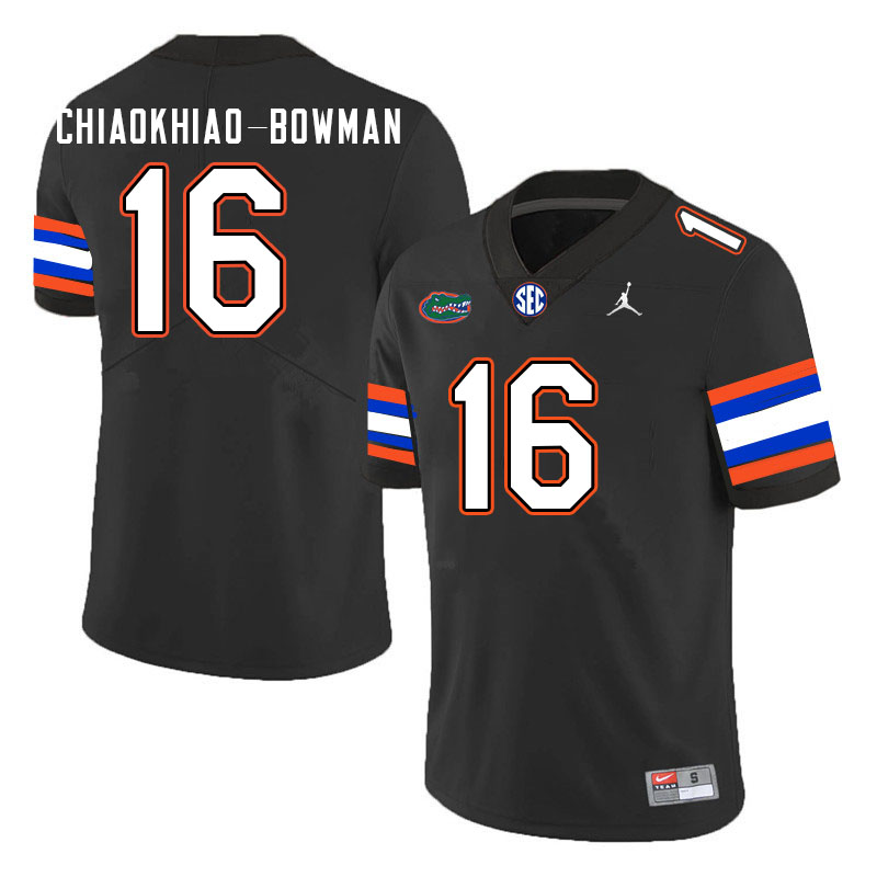 Men #16 Thai Chiaokhiao-Bowman Florida Gators College Football Jerseys Stitched-Black